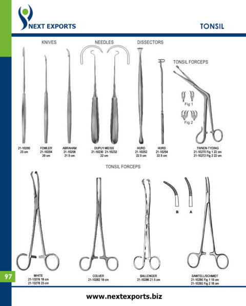 Dissectors & Tonsil Forceps